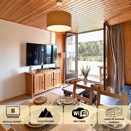 Apartamento Le Cocoon, Balcon, Vue Station *