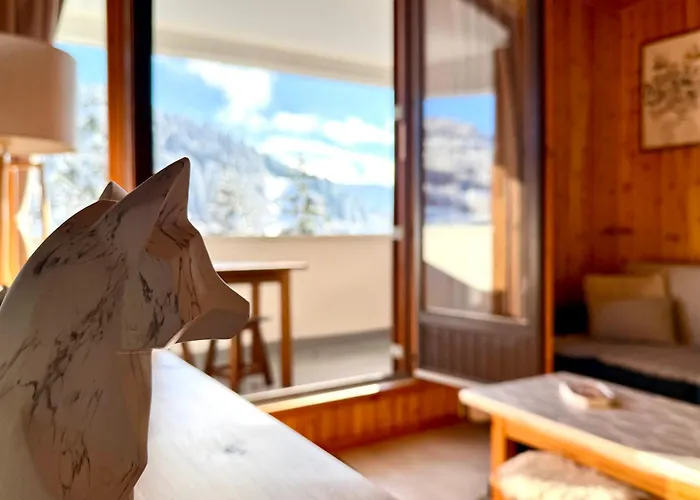 Le Cocoon, Balcon, Vue Station * La Bresse